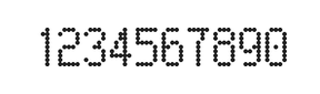 5×9数字点阵字体 ddN59AA1735