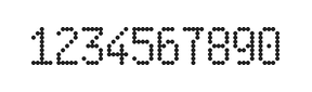 5×9数字点阵字体 ddN59AA1743