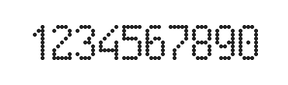 5×9数字点阵字体 ddN59AA1745
