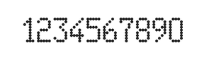 5×9数字点阵字体 ddN59AA1747