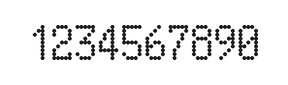 5×9数字点阵字体 ddN59AA1753