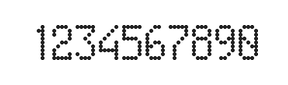 5×9数字点阵字体 ddN59AA1756