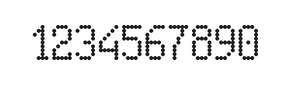 5×9数字点阵字体 ddN59AA1759