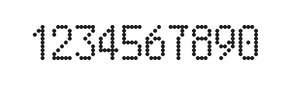 5×9数字点阵字体 ddN59AA1760