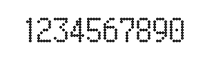 5×9数字点阵字体 ddN59AA1768