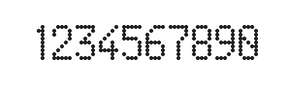 5×9数字点阵字体 ddN59AA1773