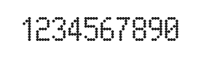 5×9数字点阵字体 ddN59AA1777