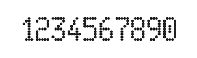 5×9数字点阵字体 ddN59AA1791