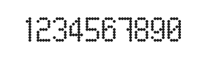 5×9数字点阵字体 ddN59AA1798
