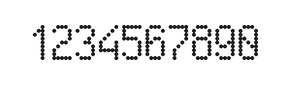 5×9数字点阵字体 ddN59AA1816