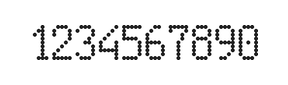 5×9数字点阵字体 ddN59AA1848
