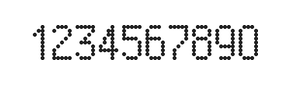 5×9数字点阵字体 ddN59AA1849