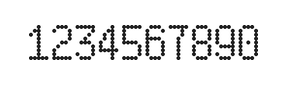 5×9数字点阵字体 ddN59AA1857