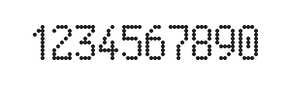 5×9数字点阵字体 ddN59AA1869
