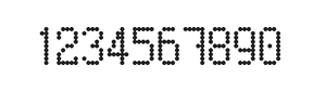 5×9数字点阵字体 ddN59AA1874