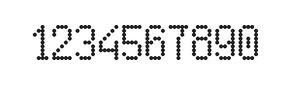 5×9数字点阵字体 ddN59AA1895