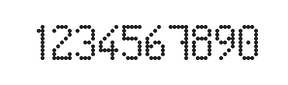 5×9数字点阵字体 ddN59AA1907