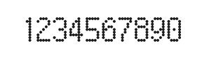 5×9数字点阵字体 ddN59AA1914