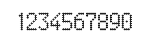 5×9数字点阵字体 ddN59AA1921