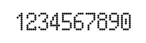 5×9数字点阵字体 ddN59AA1922