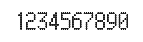 5×9数字点阵字体 ddN59AA1939
