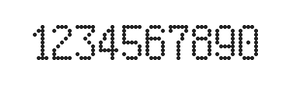 5×9数字点阵字体 ddN59AA1943