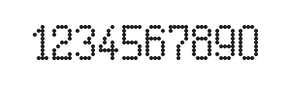 5×9数字点阵字体 ddN59AA1944