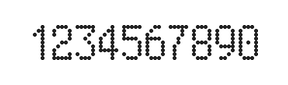 5×9数字点阵字体 ddN59AA1948