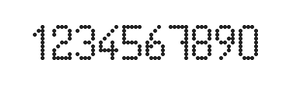 5×9数字点阵字体 ddN59AA1957