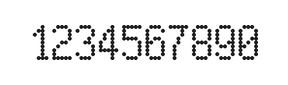 5×9数字点阵字体 ddN59AA1958