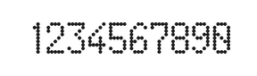 5×9数字点阵字体 ddN59AA1959
