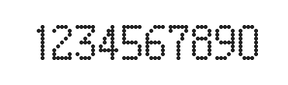 5×9数字点阵字体 ddN59AA1963