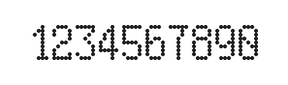 5×9数字点阵字体 ddN59AA1980