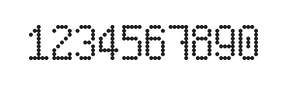 5×9数字点阵字体 ddN59AA1982