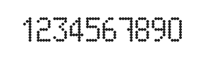 5×9数字点阵字体 ddN59AA1983