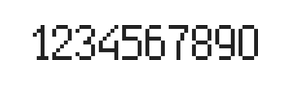 5×9数字点阵字体 ddN59AB0115