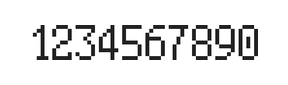 5×9数字点阵字体 ddN59AB0419
