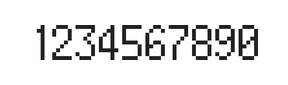 5×9数字点阵字体 ddN59AB0522