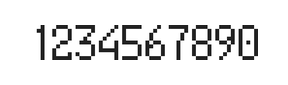 5×9数字点阵字体 ddN59AB0869