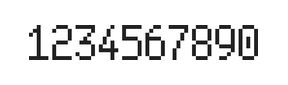 5×9数字点阵字体 ddN59AB1046