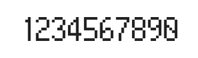 5×9数字点阵字体 ddN59AB1322
