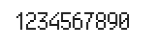 5×9数字点阵字体 ddN59AB1469
