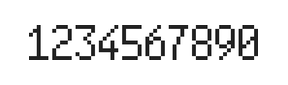 5×9数字点阵字体 ddN59AB1946