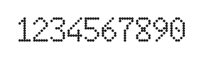 6×10数字点阵字体 ddN610AA0337