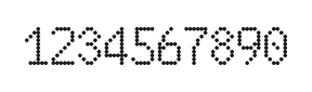 6×10数字点阵字体 ddN610AA0408