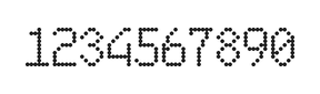 6×10数字点阵字体 ddN610AA0409