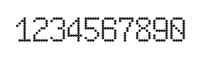6×10数字点阵字体 ddN610AA0410