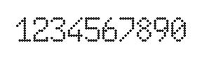 6×10数字点阵字体 ddN610AA0424