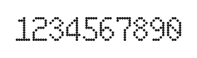 6×10数字点阵字体 ddN610AA0537