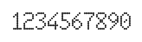 6×10数字点阵字体 ddN610AA0598